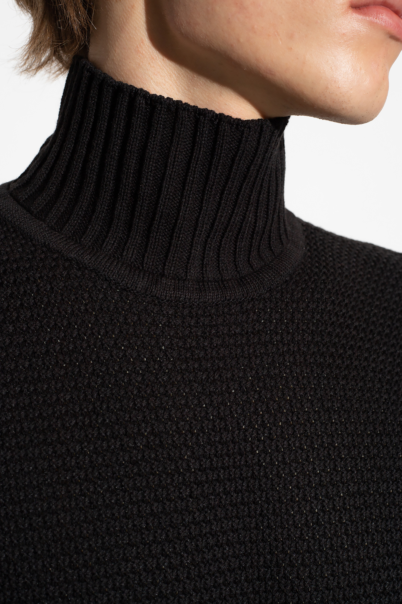 Issey Miyake Homme Plisse Oversized turtleneck sweater | Men's